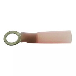 COSSE A OEIL THERMORETRACTABLE POUR VIS M4 ROUGE SACHET DE 50