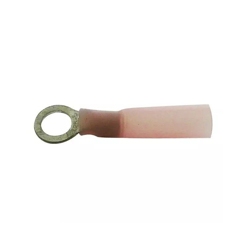 COSSE A OEIL THERMORETRACTABLE POUR VIS M4 ROUGE SACHET DE 50