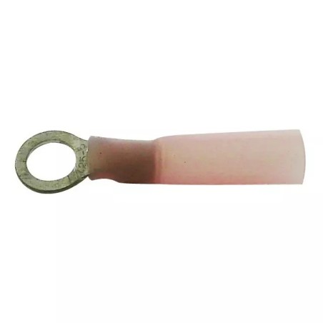 COSSE A OEIL THERMORETRACTABLE POUR VIS M4 ROUGE SACHET DE 50