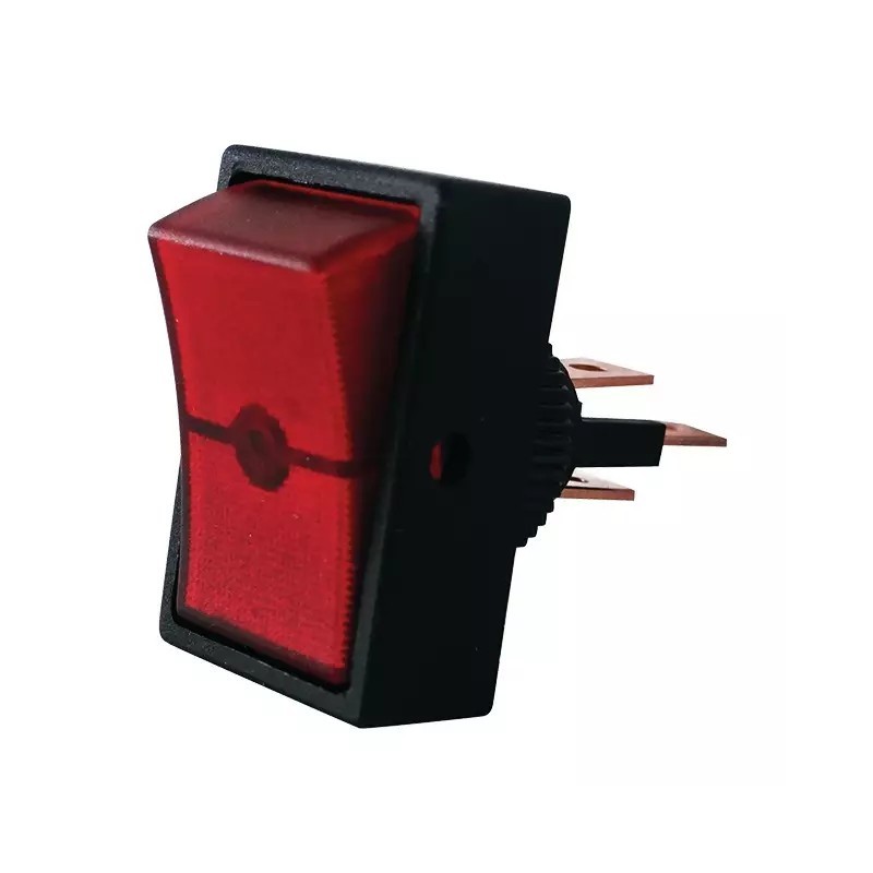 INTERRUPTEUR A BASCULE LUMINEUX ROUGE