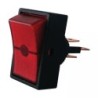 INTERRUPTEUR A BASCULE LUMINEUX ROUGE