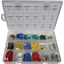 FUSIBLE STEATITE ENFICHABLE STANDARD VERRE ASSORTIMENT COFFRET DE 390