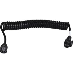 RALLONGE SPIRALE 4,5M PRISE PLASTIQUE 13 PLOTS 13 FILS CONDUCTEURS