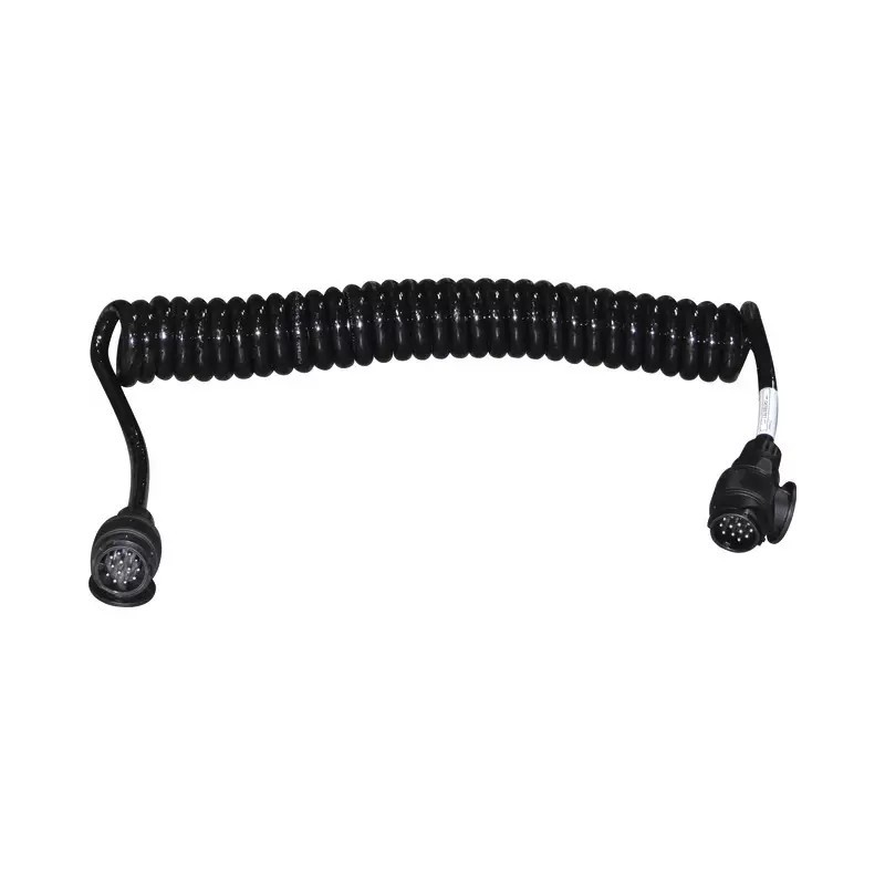 RALLONGE SPIRALE 4,5M PRISE PLASTIQUE 13 PLOTS 13 FILS CONDUCTEURS