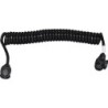 RALLONGE SPIRALE 4,5M PRISE PLASTIQUE 13 PLOTS 13 FILS CONDUCTEURS