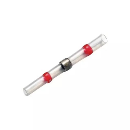 COSSE RACCORD BOUT A BOUT THERMORETRACTABLE A SOUDER ROUGE BOITE DE 25