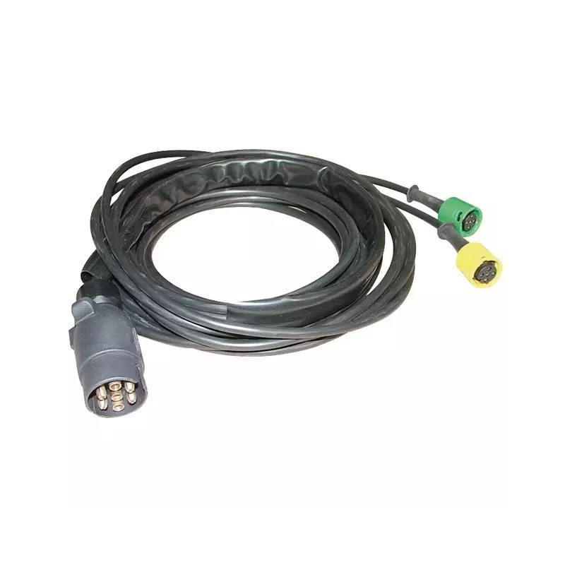 CABLE 12M PRISE 7 PLOTS 5 CONNECTEURS RAPIDES