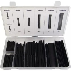 MANCHONS GAINE THERMORETRACTABLE NOIR 2 A 13 MM COFFRET DE 127 PIECES TECHNI-POWER