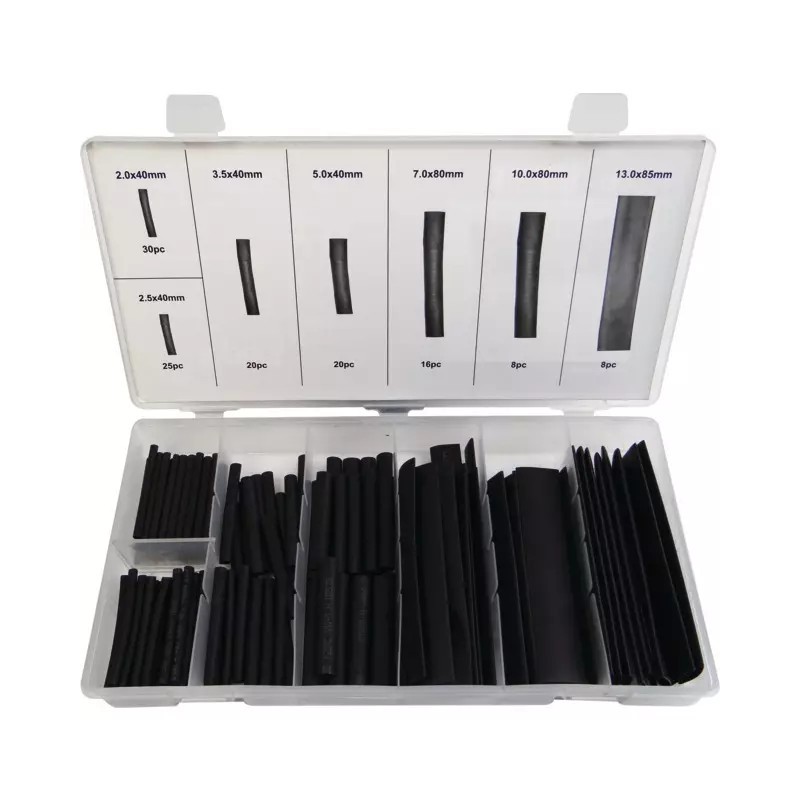 MANCHONS GAINE THERMORETRACTABLE NOIR 2 A 13 MM COFFRET DE 127 PIECES TECHNI-POWER