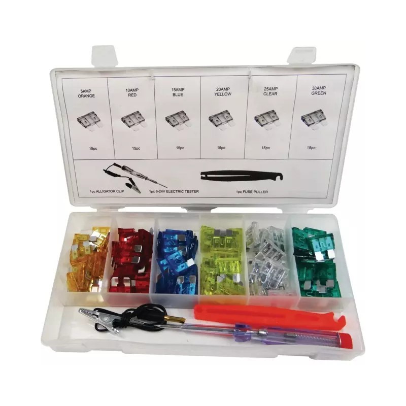 FUSIBLE ENFICHABLE STANDARD COFFRET DE 90 AVEC PINCE ET TESTEUR TECHNI-POWER