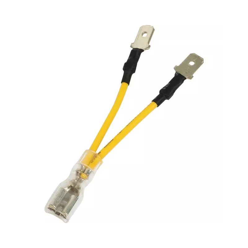 RACCORD CABLE EN Y COSSES PLATES 2 MALES/1 FEMELLE