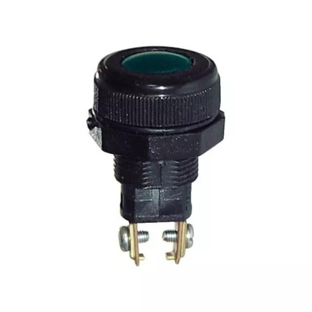 VOYANT LUMINEUX ROND VERT 18MM 12V