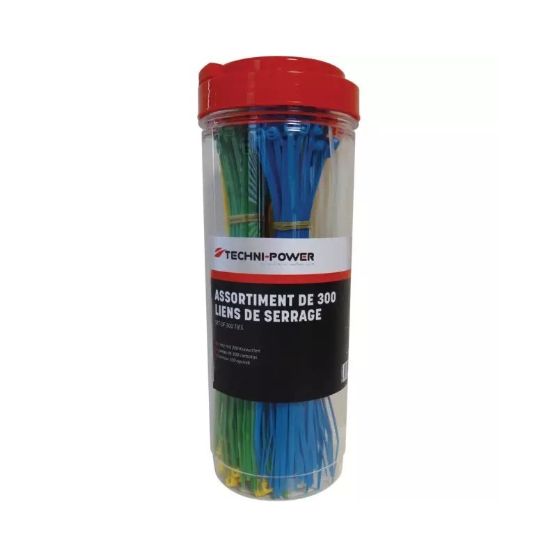 COLLIER NYLON 3,2X203 MM ASSORTIMENT DE COULE - ref. 1234763 | TP Agri