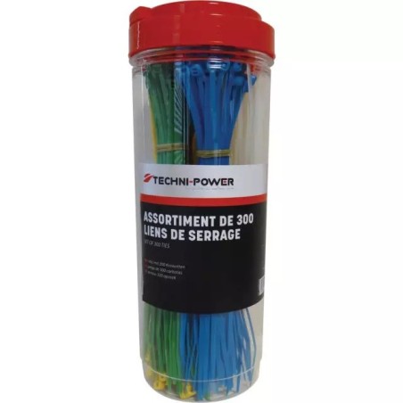 COLLIER NYLON 3,2X203 MM ASSORTIMENT DE COULE - ref. 1234763 | TP Agri