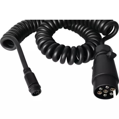 PRISE 7 PLOTS MALE PLASTIQUE AVEC CABLE SPIRA - ref. 1216620 | TP Agri