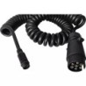 PRISE 7 PLOTS MALE PLASTIQUE AVEC CABLE SPIRA - ref. 1216620 | TP Agri