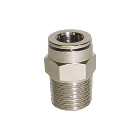 RACCORD AUTOMATIQUE DROIT 8 MM MALE CONIQUE 1/4"