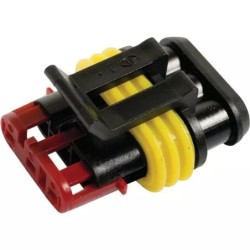 CONNECTEUR ETANCHE MALE 3 VOIES AMP SUPERSEAL 1,5MM SACHET DE 10