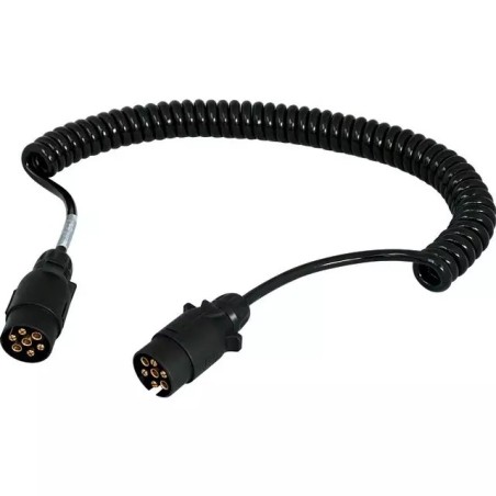 RALLONGE SPIRALE 3M MALE MALE PLASTIQUE 7 PLO - ref. 3850310 | TP Agri