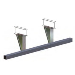 BAE tube acier C100 fixe fixation dessous | TP Agri