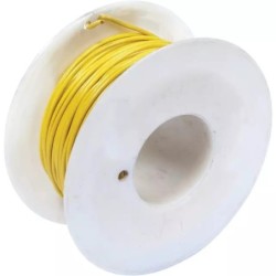 FIL MONOCONDUCTEUR JAUNE 1MM² ROULEAU DE 50M