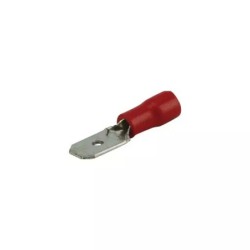 COSSE PLATE MALE ROUGE 2,8MM BLISTER DE 20
