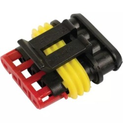 CONNECTEUR ETANCHE MALE 4 VOIES AMP SUPERSEAL 1,5MM SACHET DE 5