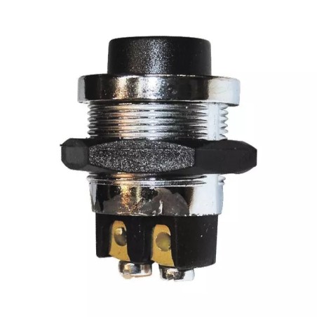 INTERRUPTEUR POUSSOIR METAL 12/24V