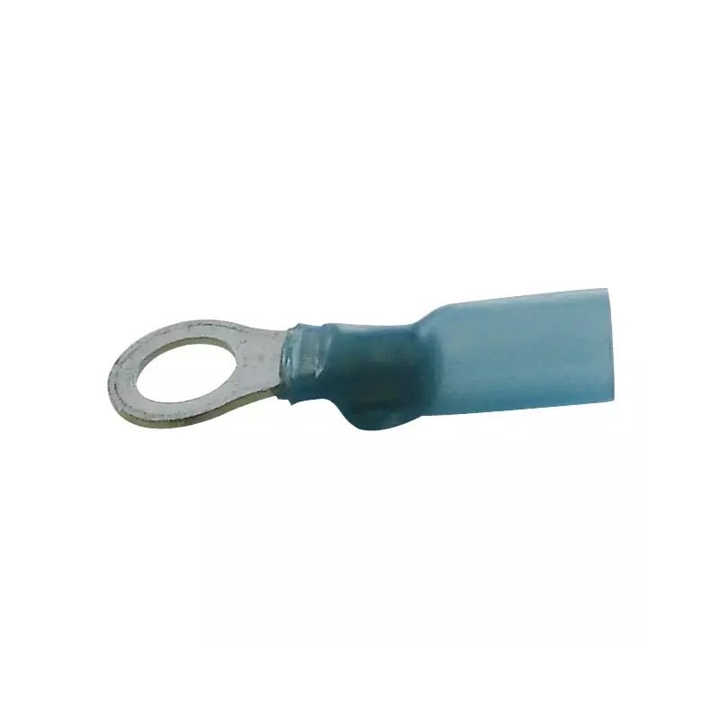 COSSE A OEIL THERMORETRACTABLE POUR VIS M4 BLEU SACHET DE 50