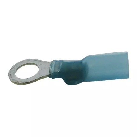 COSSE A OEIL THERMORETRACTABLE POUR VIS M4 BLEU SACHET DE 50