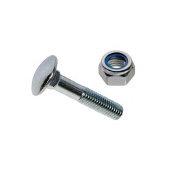 Boulon tête ronde collet carré M16X55 zingue CL8.8 | TP Agri