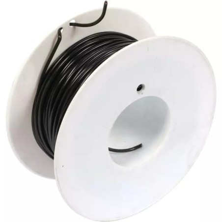 FIL MONOCONDUCTEUR NOIR 1MM² ROULEAU DE 50M
