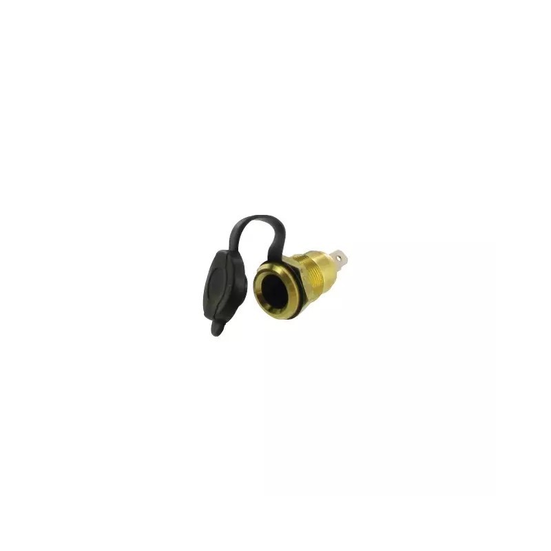 FICHE BIPOLAIRE FEMELLE METAL AVEC CAPUCHON