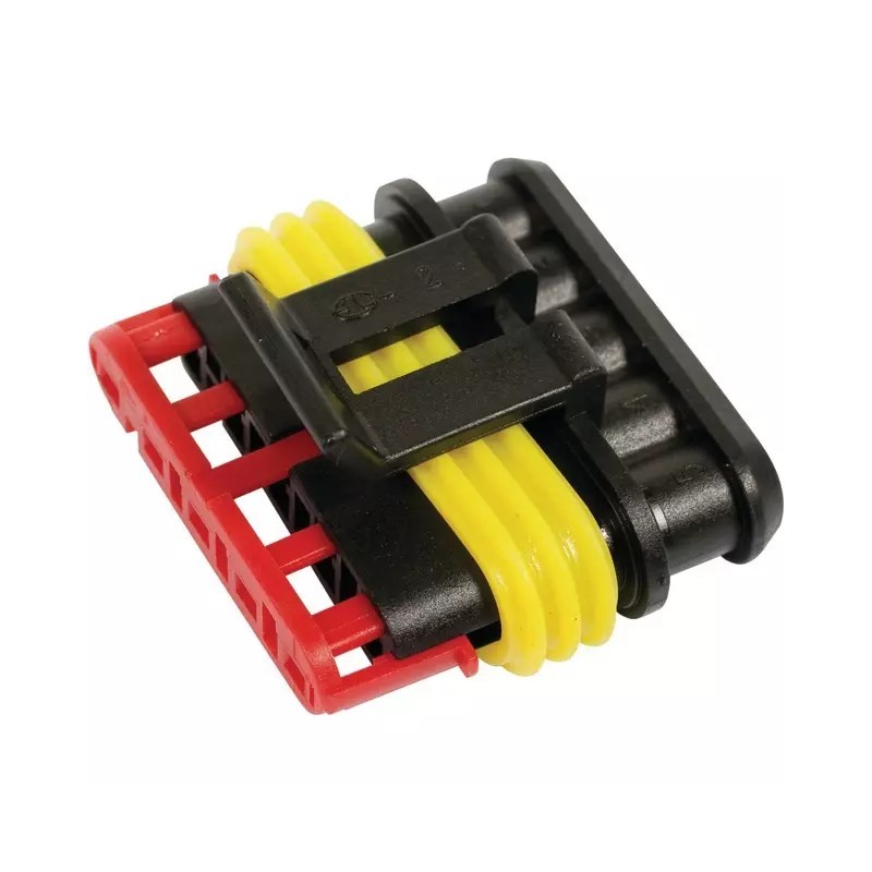 CONNECTEUR ETANCHE MALE 5 VOIES AMP SUPERSEAL 1,5MM SACHET DE 5