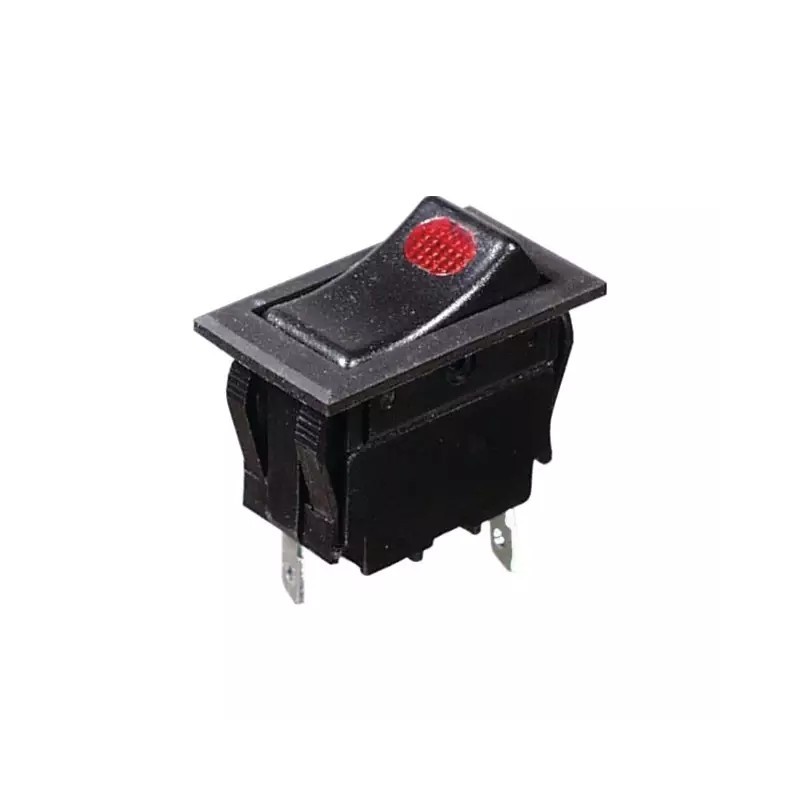INTERRUPTEUR A BASCULE LUMINEUX ROUGE ENCASTRABLE BLISTER