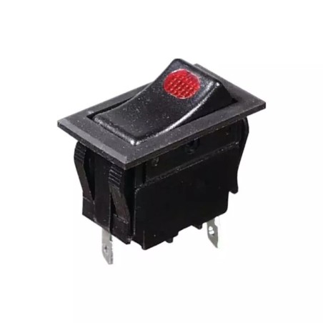 INTERRUPTEUR A BASCULE LUMINEUX ROUGE ENCASTRABLE BLISTER