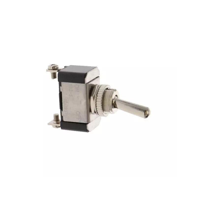 INTERRUPTEUR A LEVIER METAL 2 POSITIONS ON-OFF 2 BORNES BLISTER