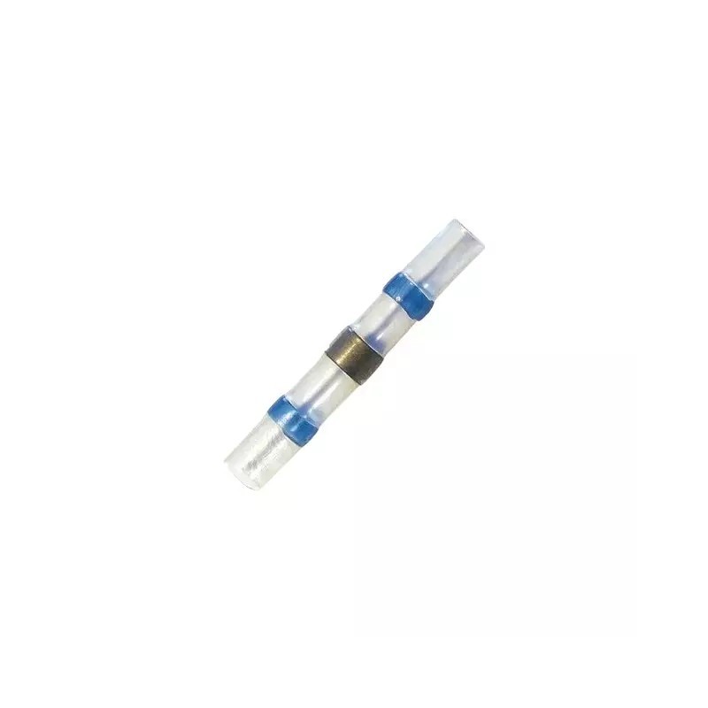 COSSE RACCORD BOUT A BOUT THERMORETRACTABLE A SOUDER BLEU BLISTER DE 5