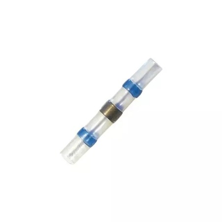 COSSE RACCORD BOUT A BOUT THERMORETRACTABLE A SOUDER BLEU BLISTER DE 5