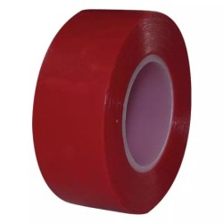RUBAN ADHESIF ISOLANT PVC ELECTRIQUE 19 MM X 10M  ROUGE BLISTER DE 2