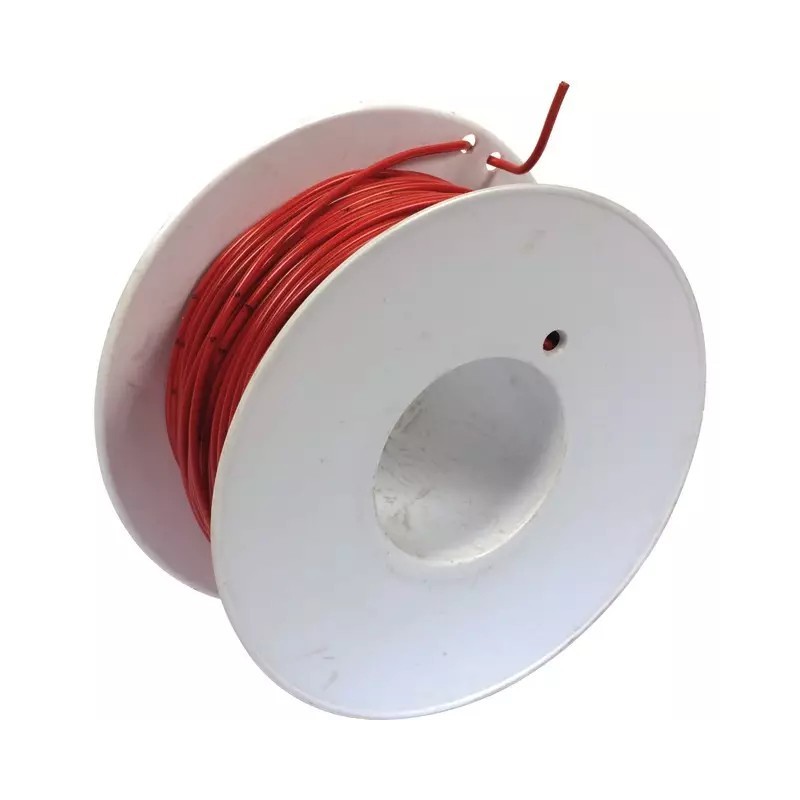 FIL MONOCONDUCTEUR ROUGE 1MM² ROULEAU DE 50M