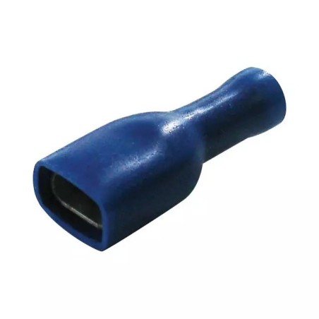 COSSE PLATE FEMELLE BLEU ISOLEE 6,3MM SACHET - ref. 1234140 | TP Agri
