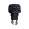VOYANT LUMINEUX ROND ROUGE 18MM 12V AVEC AMPOULE BLISTER