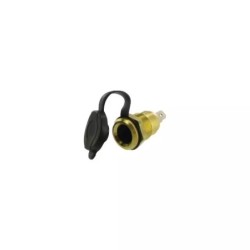 FICHE BIPOLAIRE FEMELLE METAL AVEC CAPUCHON BLISTER