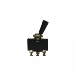 INTERRUPTEUR DE LEVIER DE CLIGNOTANT 3 POSITIONS ON-OFF-ON 3 BORNES BLISTER