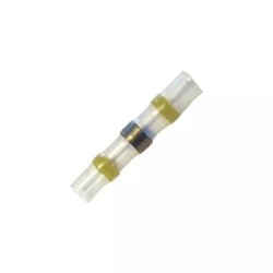 COSSE RACCORD BOUT A BOUT THERMORETRACTABLE A SOUDER JAUNE BOITE DE 25