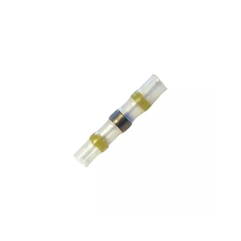 COSSE RACCORD BOUT A BOUT THERMORETRACTABLE A SOUDER JAUNE BOITE DE 25