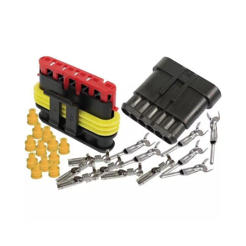 CONNECTEUR MALE FEMELLE 6 VOIES AMP SUPERSEAL - ref. 3810870 | TP Agri