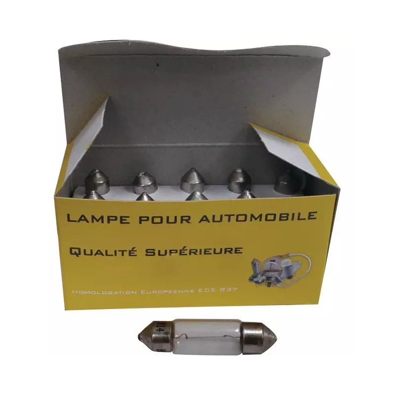 AMPOULE NAVETTE 24V 5W 38 MM BOITE DE 10