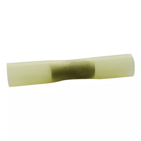 COSSE RACCORD BOUT A BOUT THERMORETRACTABLE JAUNE BLISTER DE 20